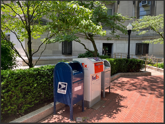 USPS, Inter-office Mail, and FedEx mailboxes have been temporarily relocated to the northeast entrance of Low Library (near Avery Hall)